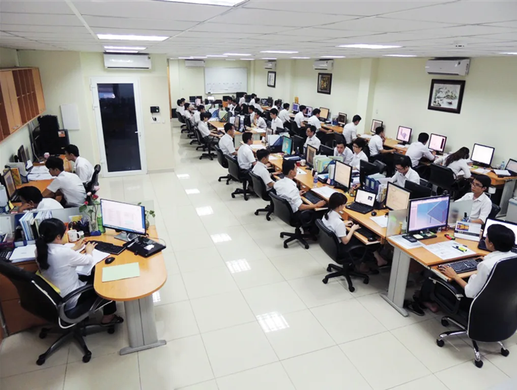 Staff increased to 98, office expanded to 300m2 Support machine design work, part separation, design, production