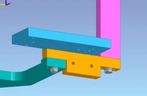 Symmetrical orange detail