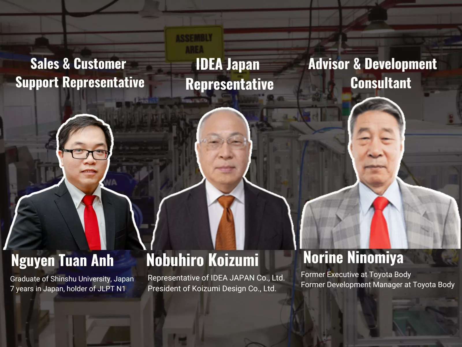 IDEAのリーダーシップチームは、成功と持続可能な発展の基盤です：