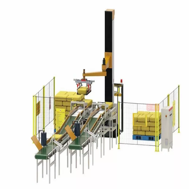 Giải Pháp Palletizing – Giải Pháp Tự Động Hóa Hiệu Quả Cho Doanh Nghiệp Sản Xuất 6 Robot 4 trục giúp xếp hàng hóa lên pallet